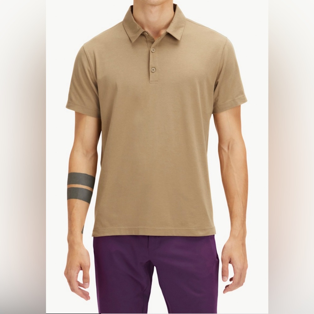 NWT Fabletics The 24-7 Polo Tan XXL